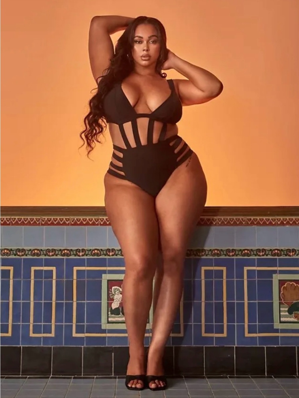 Fashion to Figure Black Cutout One-Piece Swimsuit